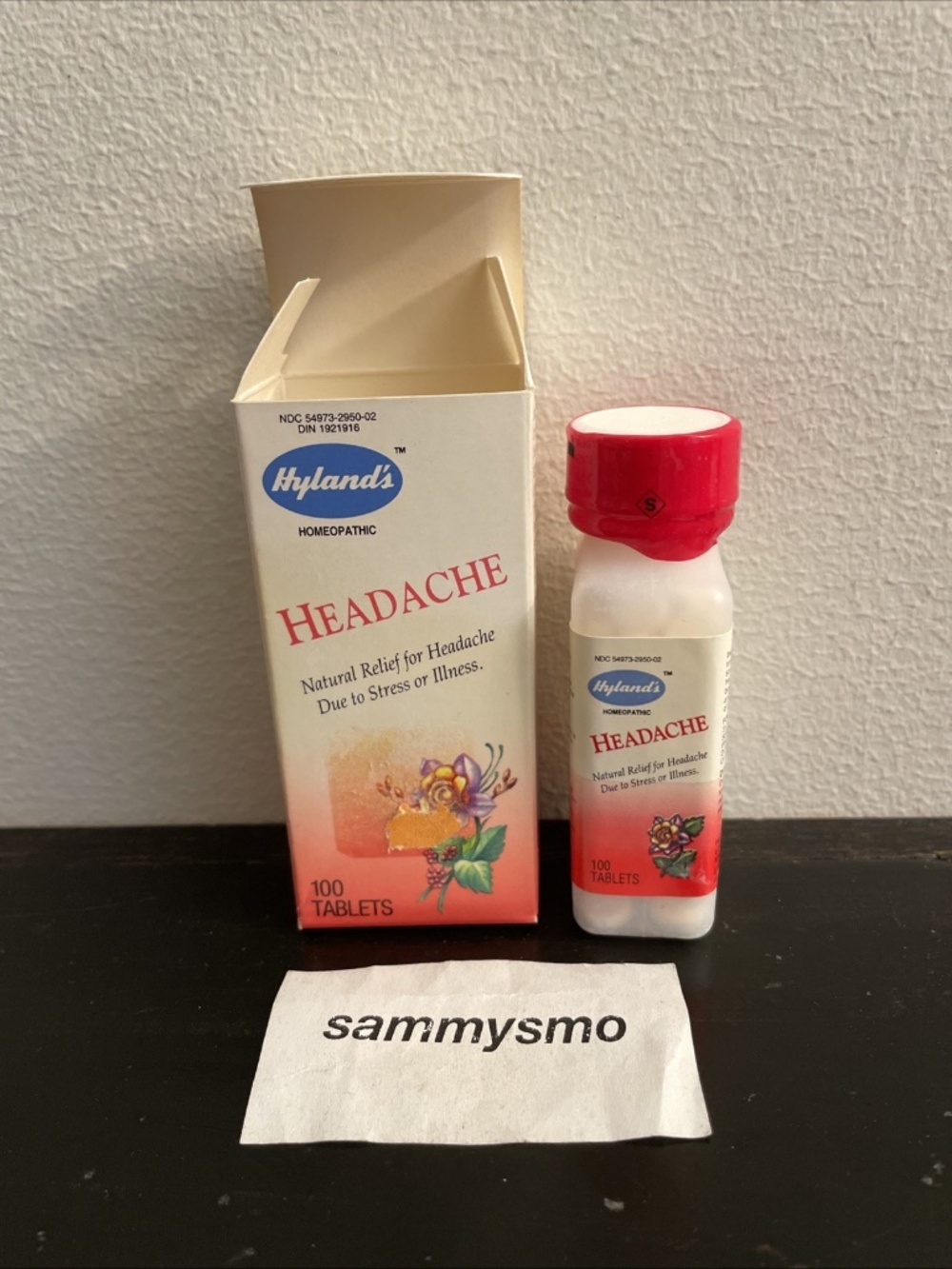 Hyland's homeopathic Headache, natural relief for headache 100 tablets
